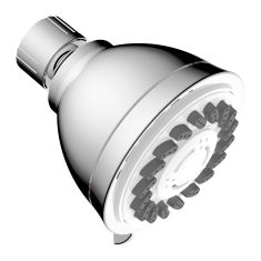 Pomme de douche, 3 fonctions, chrome