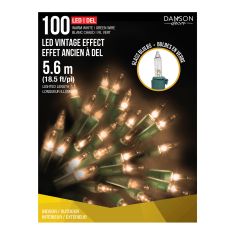 100 Lumières DEL, effet ancien, blanc chaud