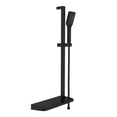 Barre de douche, Aurella, noir mat