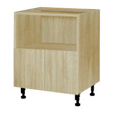 Caisson inférieur pour micro-ondes 2 portes, Beauté Naturelle, bois, 24" x 30" x 15 5/8"