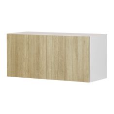 Caisson supérieur de frigo 2 portes, Beauté Naturelle, bois, 30" x 14" x 12 1/2"
