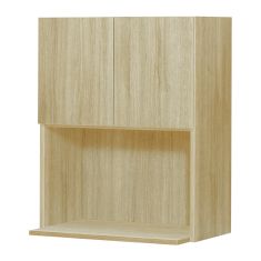 Caisson supérieur pour micro-ondes 2 portes, Beauté Naturelle, bois, 24" x 34 3/4" x 24"