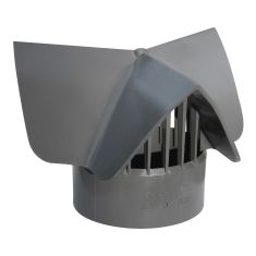 Chapeau cheminée, RadonX, femelle, PVC, SGV, 4"