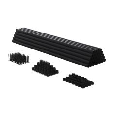 Balustre rond en fer, noir, 26", 30/pqt