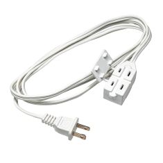 Indoor Extension Cord - 16/2 - 3 Outlets - SPT-2 - White - 2 m
