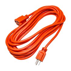 Outdoor Extension Cord - 1 Outlet - Orange - 15 m