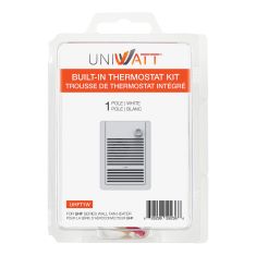Thermostat intégré pour aéroconvecteur UHF, 1 pôle, blanc, 120 V - 347 V
