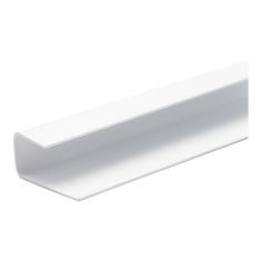 Moulure en J, PVC, Marvec, blanc, 10'