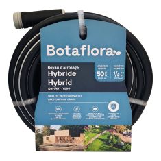 Boyau d’arrosage hybride, noir, 1/2" x 50’