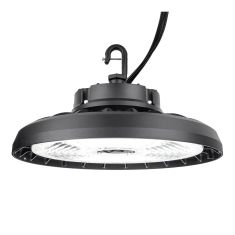 Luminaire DEL pour plafond élevé, noir, 100-347 V, 100-150-200 W