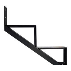 Stair Riser – Aluminum - 2 Stairs – Black - 22 ½"