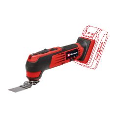 Outil oscillant multifonction, sans fil, TC-MG 18 Li-Solo, 18V, outil seulement