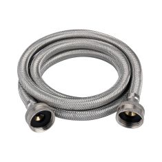 Connecteur tressé pour laveuse, acier inoxydable/PVC, 72"