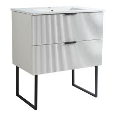 Meuble-lavabo Leiria, 30" X 33 ¾" X 18 ¼", blanc