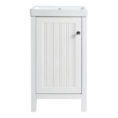 Meuble-lavabo Isadora, 17 ¾" x 33 ½" x 15 ¾", blanc