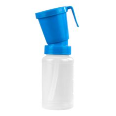 Gobelet trempeur pour trayon avec retour, bleu, 300 ml