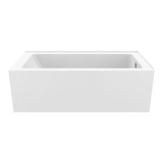 Aveiro Alcove Bathtub - Right Hand Outlet – White – 30” x 60”