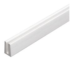 U-Channel Moulding for Lattice or Privacy Panels – PVC – White – 8’