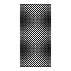 Treillis, Diamant, PVC, noir, 4’ x 8’