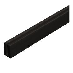 U-Channel Moulding for Lattice or Privacy Panels – PVC – Black – 8’