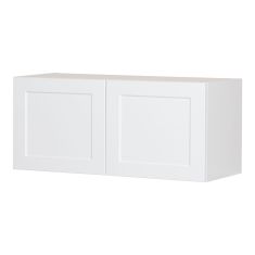 Caisson supérieur de frigo 2 portes, Shaker, blanc, 33" x 14" x 12 1/2"
