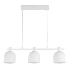 Luminaire suspendu, 3 lumières, Floki, blanc, 60 cm