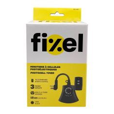 Outdoor Timer with Remote Control – 3 Outlets – Black