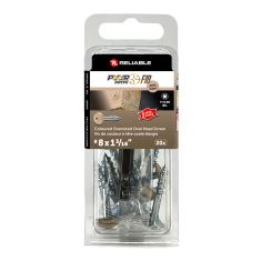 Oval Head Screw – #8 x 1 3/16" – Maple Finish – 20/Pkg