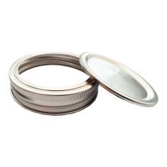 2-Piece Mason Jar Lids, Regular Mouth, D70 mm, 12/Pkg