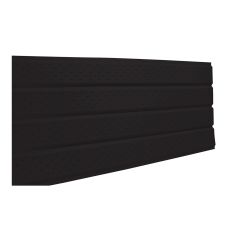 Aluminum Soffit – Vented – 4 panels - 16" x 12' – Black