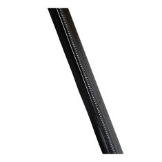 Aluminum ventilated wall cap, 10 ft, black