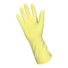 Cleaning Gloves – Lined Latex – Size L – Yellow