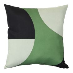 Coussin d'extérieur, motif Art Deco, 16" x 16"