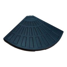 Section de base pour parasol, béton, 19" x 19", noire