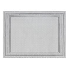 Tapis extérieur Benno, tissé plat, 78,7" x 94,5", gris