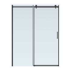 Sedna Sliding Shower Door – 48" x 78" – Matte Black