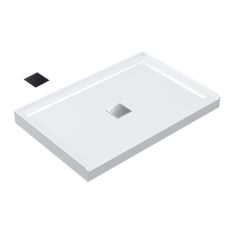 Sedna Shower Base – Low-Profile  – 48" x 32" x 3"– White Acrylic