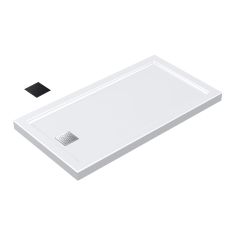 Sedna Shower Base – Low-Profile – 60" x 32" x 3" – White Acrylic