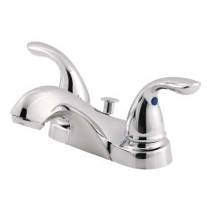 Robinet de lavabo Classique, 2 poignées, fini chrome poli