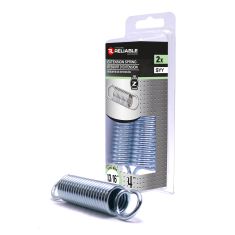 Extension Springs - 13/16" x 4" - Zinc-Plated - 2/Pkg