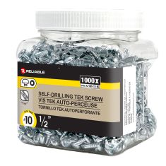Vis autoperceuses TEK, #10 x 1/2", autotaraudeuse, 1000/pqt