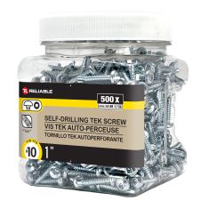 Vis autoperceuses TEK, #10 x 1", autotaraudeuse, 500/pqt