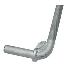 Charnières pivot galvanisées, tige 3/4" x bande 16"