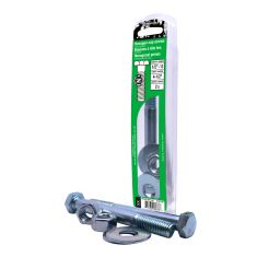 Boulons avec écrous et rondelles, 1/2" x 4 1/2", grade 2, 2/pqt