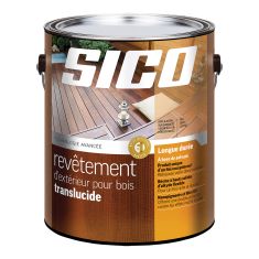 Revêtement extérieur translucide pour bois, chêne naturel, 3,78 L