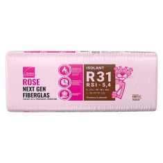 R-31 Pink Next Gen Fiberglas Insulation - 24" x 48" x 9 1/2" - Covers 64 sq. ft