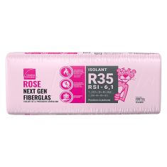 R-35 Pink Next Gen Fiberglas Insulation - 24" x 48" x 10 1/2" - Covers 56 sq. ft