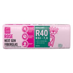 R-40 Pink Next Gen Fiberglas Insulation - 16" x 48" x 11" - Covers 32 sq. ft
