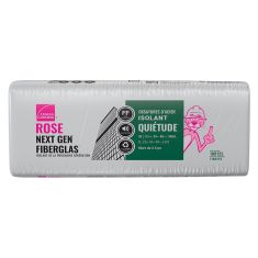 QuietZone Pink Next Gen Fiberglas Acoustic Insulation - Steel Stud - 24" x 48" x 2 1/2" - Covers 256 sq. ft