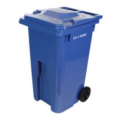 Bac sur roues à prise européenne, 240 l, bleu